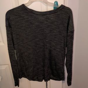 Lululemon long sleeve lace-up shirt